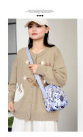 Nuevo bolso de tela de flores de hombro, bolso de mensajero informal de moda, mochila pequeña de compras - details 9