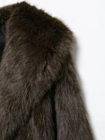 TRAFZA-abrigo de manga larga con cuello vuelto para mujer, ropa de abrigo gruesa y cálida con cinturón, Estilo Vintage, a la moda, para invierno, 2024 - details 11