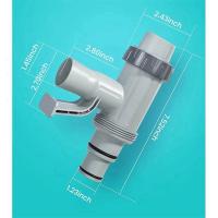Adaptador de manguera para piscina sobre el suelo, adaptador de manguera para piscina con válvula de émbolo, 2 uds. - details 5