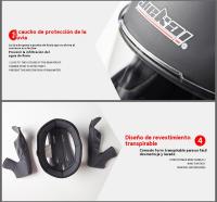 Casco motocross hombre enduro MX Carreras de Locomotora cascos integrales - details 5