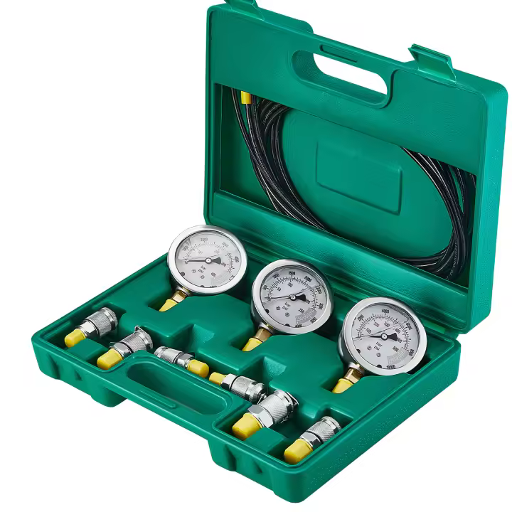 SucceBuy Kit de prueba de presión hidráulica, juego portátil para excavadoras y maquinaria de construcción - 1