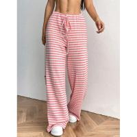 Pantalones de mujer con cintura elástica a rayas, talla única, recién llegados de otoño - details 4
