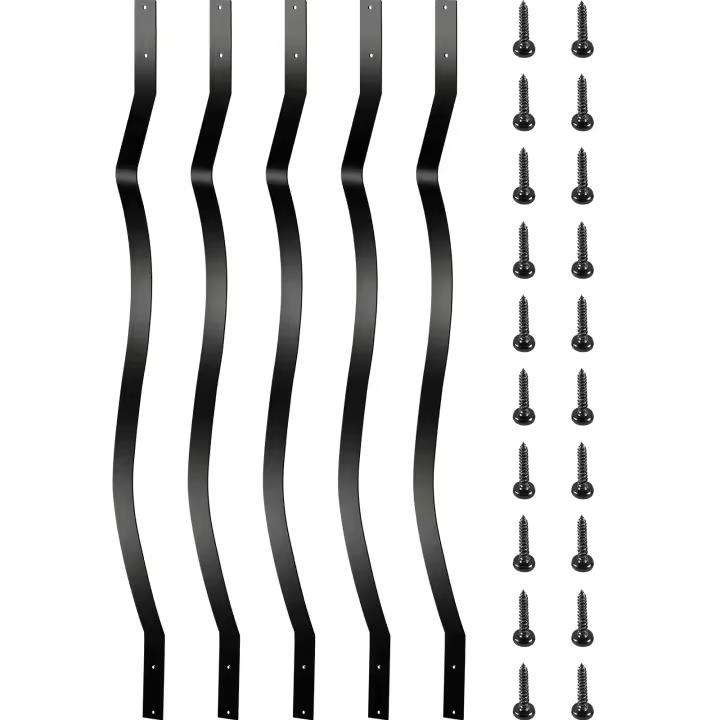 SucceBuy Husillos de balaustres de cubierta de metal premium, paquete de 51, barandilla de escalera de hierro de 32,25 pulgadas para una cubierta elegante - 1