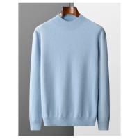 Otoño/Invierno nuevo suéter de cachemira para hombres jersey listo para usar de primera línea suéter Casual de medio cuello alto camisa de punto de lana pura - details 8