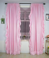 Cortinas de Estilo Princesa Nórdica con Flecos Decorativas en Color Sólido para Sala de Estar Dormitorio Material de Poliéster 100% Tema Romántico Cortinas Lavables de Largo 260cm y Más - details 11