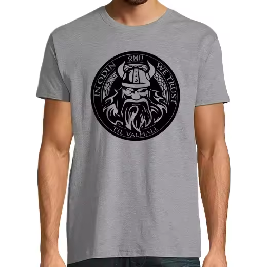 Camiseta en Odin confiamos Camisetas hombre clásica premium de vikingos - 1