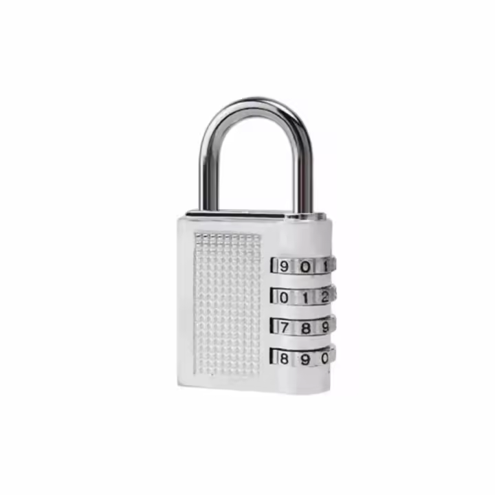 Candado de combinación portátil de 4 dígitos con contraseña, candado de seguridad cambiable, candado de código impermeable antirrobo para ventana - 1