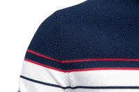 Suéter de manga larga de punto a rayas para hombre, Jersey informal de cuello redondo, nuevo - details 9