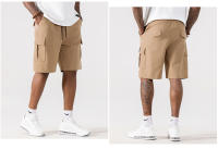 Ropa de trabajo de verano para hombre, pantalones cortos informales y de moda de pierna recta - details 8