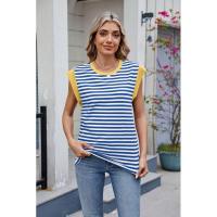 BUNO- Blusas informales holgadas a rayas para mujer, moda de verano 2025, camisas y blusas Vintage de gran tamaño para mujer, Top elegante juvenil para mujer - details 22