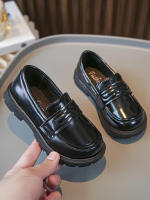 Zapatos de cuero para niñas, mocasines antideslizantes con gancho y bucle, color negro, para primavera y otoño, 2023 - details 12