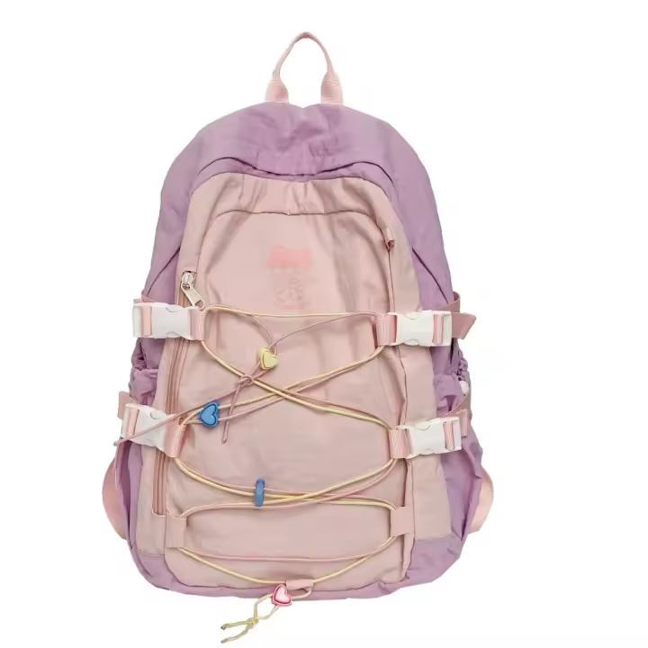 Nueva mochila Harajuku versión coreana femenina Estilo universitario Mochila para estudiantes de secundaria Mochila versátil simple de gran capacidad - 1