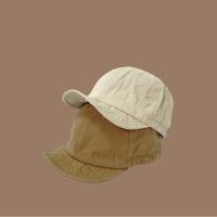 Gorra de béisbol de ala corta de Color sólido Retro con cordón ajustable sombrero de sol informal visera de protección solar gorra con visera para hombres - details 17