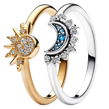 Anillo sol luna pandora Envío Gratis* Miravia