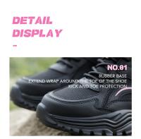 Zapatos de Trabajo de Seguridad de Verano para Mujer Botas de Punta de Acero Indestructible - details 15