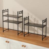 Estante de almacenamiento de cocina, estante para microondas multicapa, encimera de pie Simple, organizador para horno de condimentos, estante, accesorios de cocina - details 8