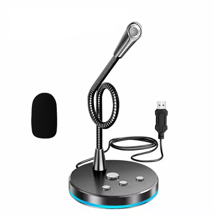 Micrófono de escritorio USB duradero, filtro rápido de ruido, gran rango de recolección, libro, PC, portátil, adecuado para reunión de estudio de juegos - 1