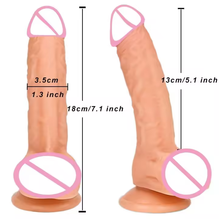 Consolador realista enorme y grueso, doble penetración, tapón Anal, masturbador vaginal, pene falso, juguete sexual para adultos para mujeres Sexuales - 1