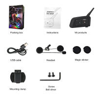 Intercomunicador Bluetooth para Casco de Motocicleta XINOWY V6 PRO 1200M Impermeable para 6 Riders con Microfono Integrado - details 13