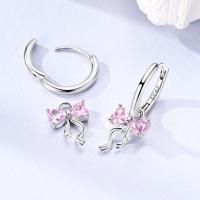 Pendientes LAZA de Plata de Ley 925, Joyería de Aro con Brillantes, Pendientes Colgantes con Forma de Corazón, Regalo de Boda para Mujer, Regalo de Aniversario - details 18