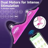 Leten Vibrador Mariposa Estimulador de Clít Doble Motor Portátil Masajeador de G Spot - details 4