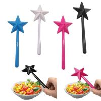 Salero de plástico con diseño de varita mágica de estrella de mano larga, tarro de condimento, utensilios, contenedor de condimentos, cocina y comedor - details 4
