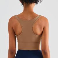 Sujetador deportivo Sexy de nailon para mujer, Top ajustado elástico para gimnasio, sujetadores deportivos para Yoga, Top corto, ropa de Yoga, ropa interior deportiva elástica para mujer - details 5