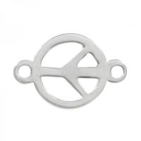 Tobillera de plata de ley con el primer símbolo de la paz - Joyería de jade - details 1