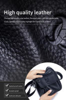 Bullcaptain Mini bolso informal de cuero genuino de gran capacidad para hombre para negocios y vida diaria - details 2