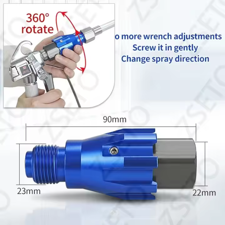 Accesorio Universal para Pistola de Pulverización Sin Aire Rotación de 360 Grados - 1