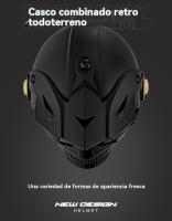 Casco trail moto hombre Retro mujer aire libre MX Carreras de Locomotora - details 1