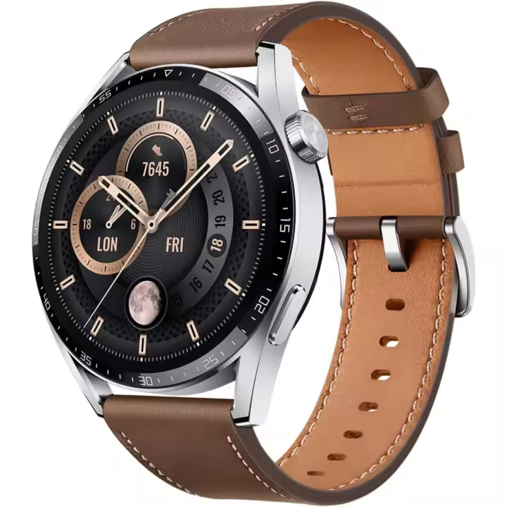 Hot HUAWEI Watch GT 3 Classic 46 mm GPS + Bluetooth Smartwatch (Marrón) - Versión Internacional - 1