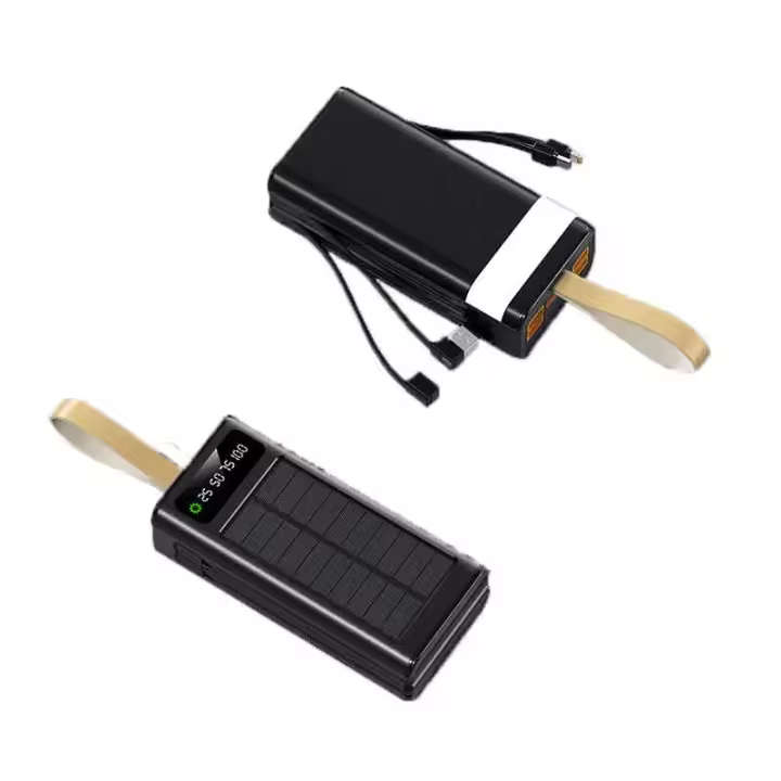 Power Bank de Carga Solar 30000-50000mAh, PD22.5W, 5V3A, Tipo-C+USB, Pantalla de Indicador de Carga, Linterna LED Accesorios de Electrónica Portátiles - 1