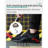 Zapatillas de seguridad informales para hombre, zapatos de trabajo con punta de acero, antigolpes, ANTIPERFORACIONES, indestructibles, botas protectoras - details 8