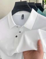 Nueva camiseta personalizada de verano de alta gama para hombre, Polo de marca de moda de negocios de manga corta de color sólido, cómodo y transpirable - details 19