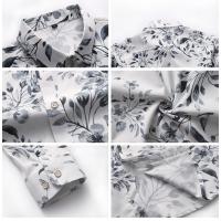 Camisas Casuales para Hombres Impresión de Moda, Elástica, Sin Hierro, Talla Grande - details 14