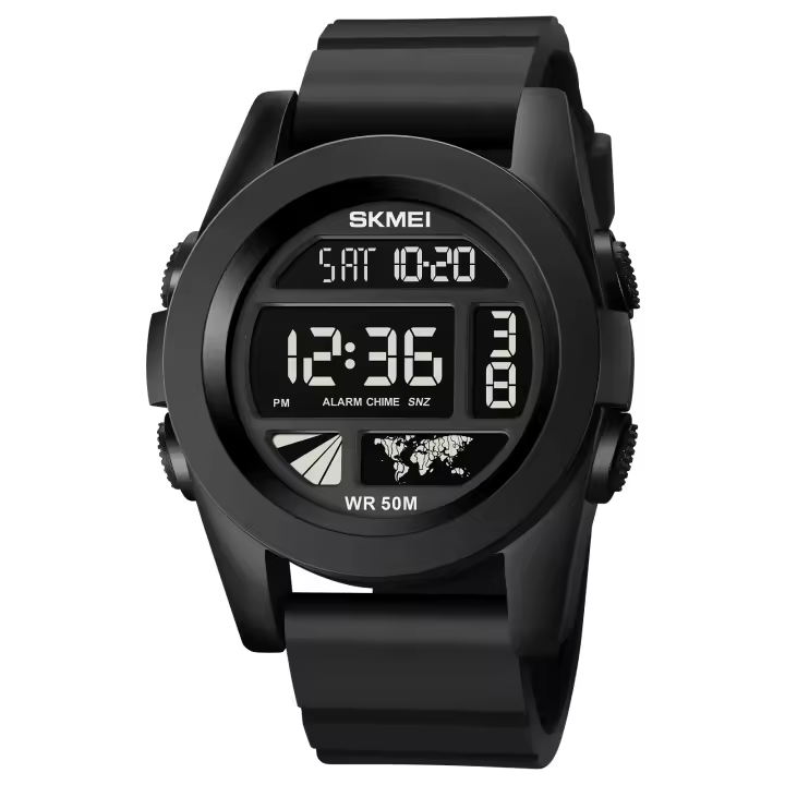 Reloj de Pulsera Deportivo Electrónico SKMEI con Luz LED para Hombres 5Bar Resistente al Agua Reloj de Cuenta con Alarma de Alarmación reloj hombre 1906 - 1
