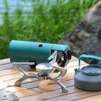 Caja plegable portátil para exteriores, estufa de gas integrada de butano de alta temperatura para acampar, accesorios para senderismo - details 0