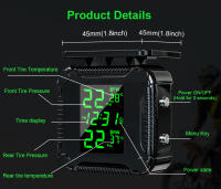Monitor de presión de neumáticos para motocicleta, Detector de presión de neumáticos inalámbrico externo, pantalla Digital - details 4
