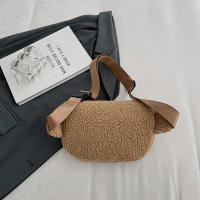 Cintura de felpa de invierno para mujer, bolso de cinturón para teléfono de estilo de diseñador de hombro informal Unisex - details 29
