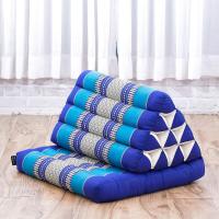 Cómodo Colchón De Suelo con Cojín De Lectura, Futón Japonés, Cama Plegable O Esterilla De Masaje Tailandés, 170 x 53 cm, Azul Claro - details 196