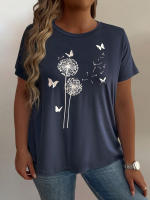 Ropa de talla grande para mujer, camisetas de tendencia para mujer, camiseta de manga corta de talla grande, camisetas de verano, atuendo - details 4