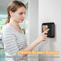 Timbre de Puerta Inteligente Elecpow con Cámara Infrarroja y Visión Nocturna LCD de 2.4 Pulgadas Almacenamiento Automático de Fotos 3 Tonos - details 0