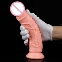 Consolador realista Leten, juguetes con sensación de piel para mujeres grandes con ventosa, masturbador femenino, producto sexual Anal - details 1