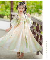Ropa nacional Hanfu para niñas, vestido de verano de estilo chino para niños, disfraz antiguo súper inmortal bordado para niña, novedad de 2025 - details 12