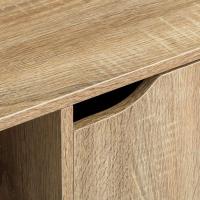 Estantería de Madera, Librería, Estantería Cubo con Puertas y Compartimentos Abiertos, Mueble almacenaje, en Color Natural de 90x29x89 cm para Estudio,Dormitorio, Salón y Oficina - details 2