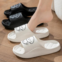 Cómodo antideslizante para hombres mujeres cachorro dibujos animados casual chanclas verano parejas sandalias - details 0