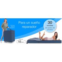 Colchón Plegable de 3 Piezas Almohada de Esponja Extra Gruesa Lavable Azul 75 x 195 x 15 cm - details 2