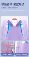 Mochila Escolar Coreana Linda para Niñas Mochila Escolar Kawaii en Rosa y Morado para Biblioteca y Escuela Primaria Regalo para Estudiantes y Niños - details 3