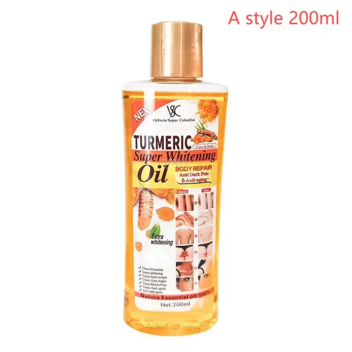 Aceite Esencial de cúrcuma, aceite de masaje corporal Facial, difusor hidratante, aromaterapia, brillo, suavizante, cuidado de la piel Facial, 200m - 1